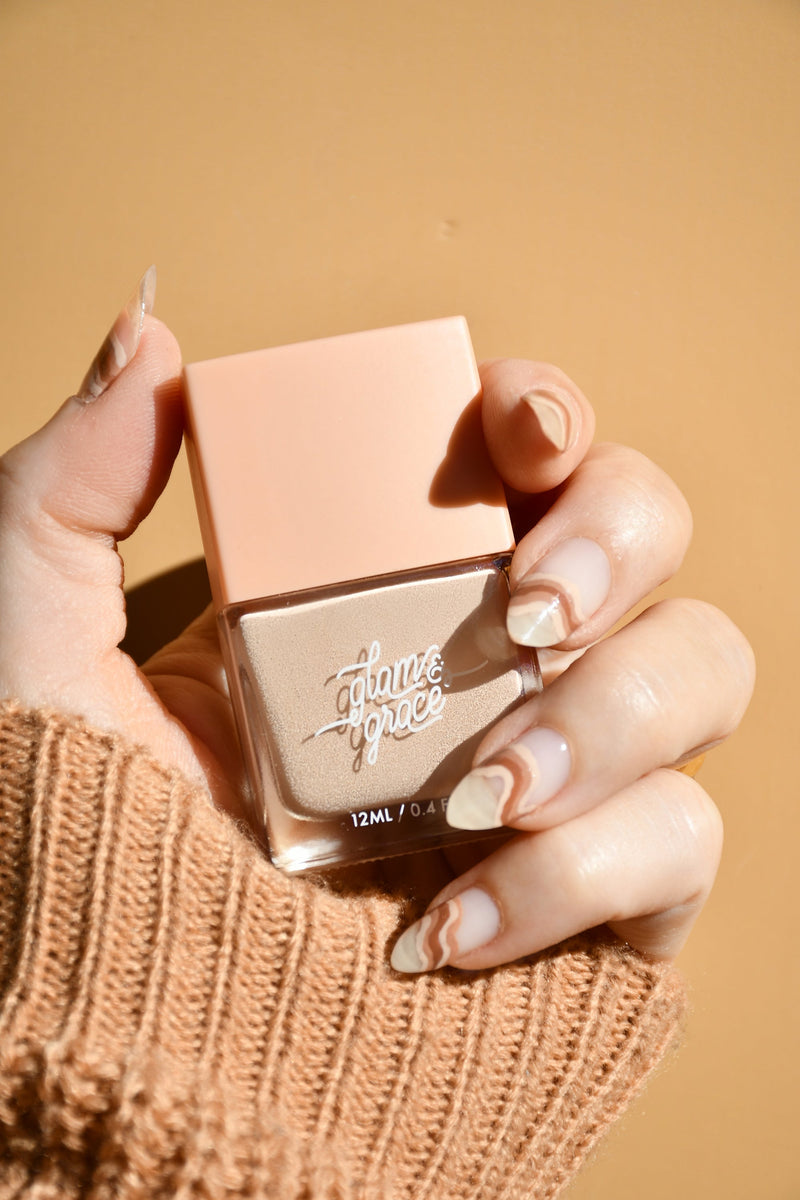 Copy of Glam & Grace Nail Polish Sweet Cream.