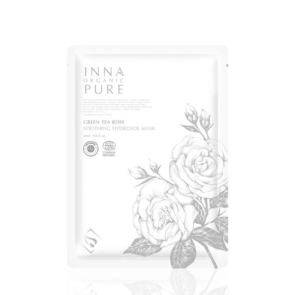 Inna Organic Green Tea Rose Soothing Hydrosol Mask.