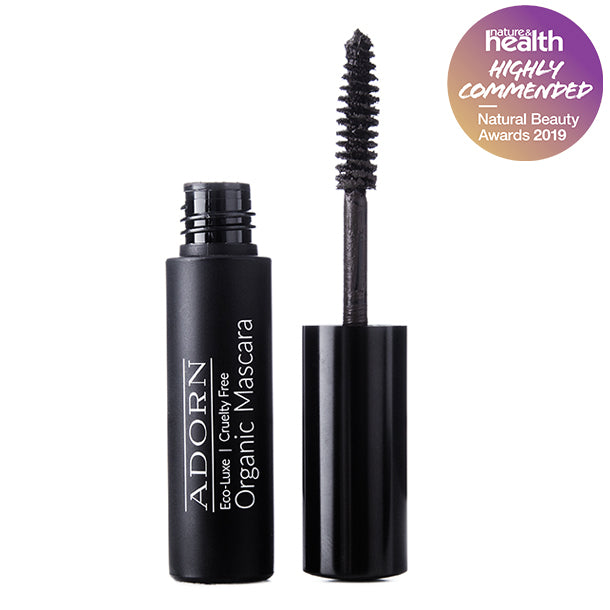 Adorn Cosmetics Hello Lashes Organic Mascara Black.