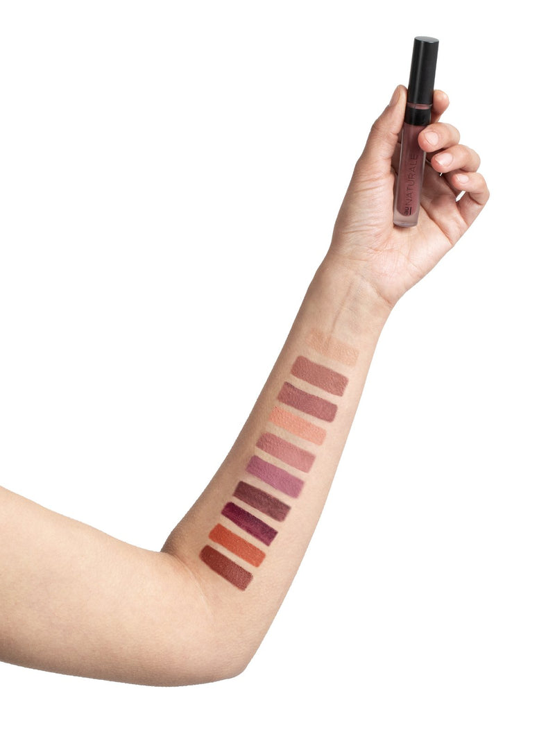 Au Naturale SuStain Liquid LipStick Salsa.
