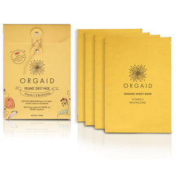 ORGAID Vitamin C & Revitalizing Sheet Mask Box (pack of 4).