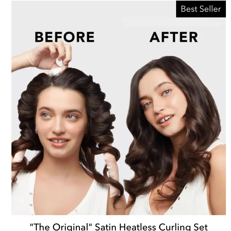 KITSCH Satin Heatless Curling Set