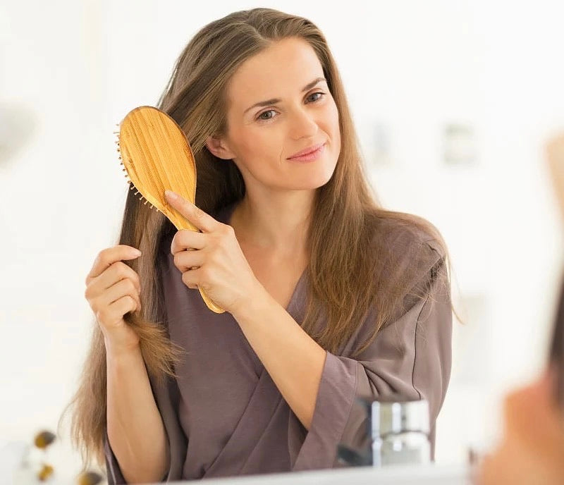 Bamboo Detangler Hair Brush.
