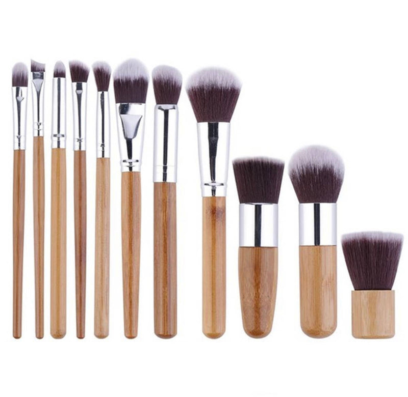 Makeup Bamboo Brush Set 10 Piece.