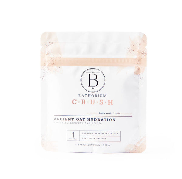 Bathorium Ancient Oat Hydration Crush Bath Soak.
