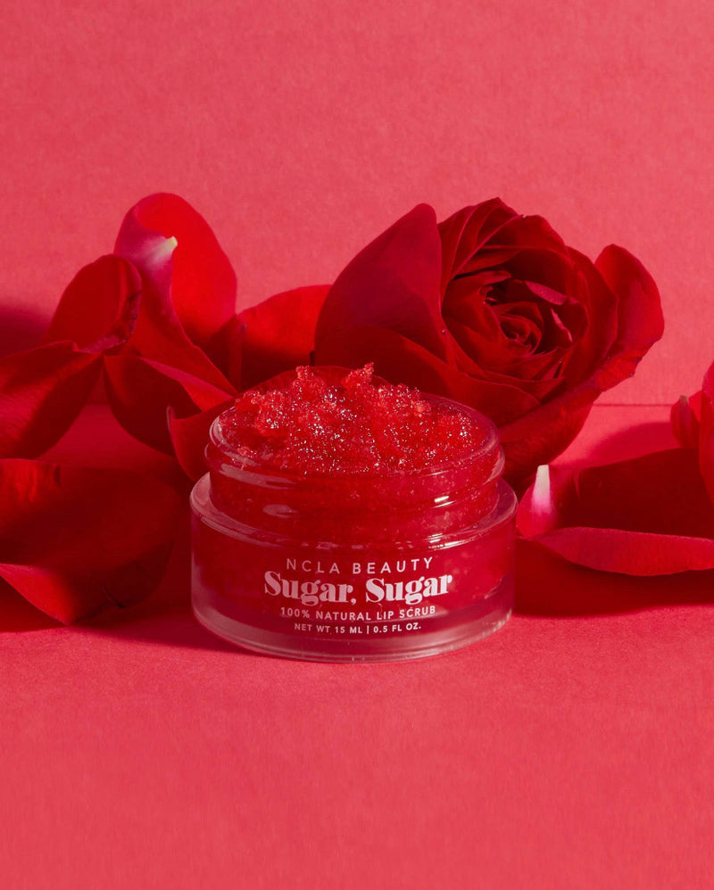 NCLA Beauty Sugar Sugar Red Roses Lip Scrub.