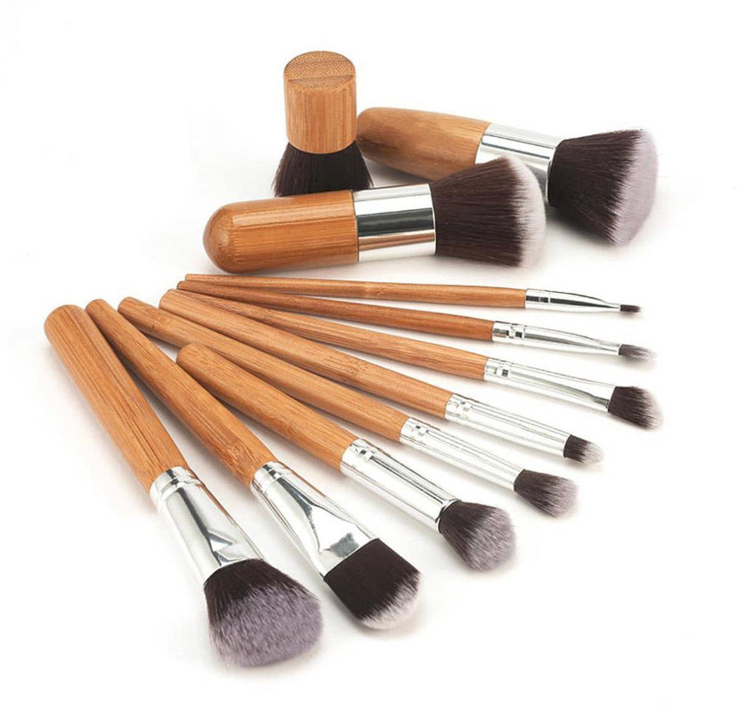 Makeup Bamboo Brush Set 10 Piece